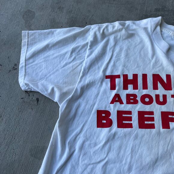 Vintage Hanes beefy white graphic t shirt - Picture 4 of 11